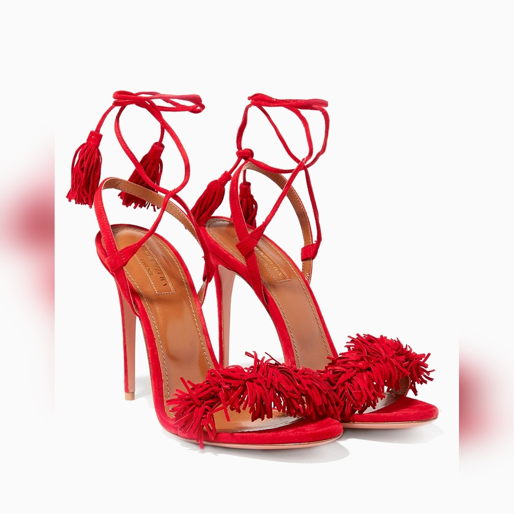 AQUAZZURA Wild Thing Sandals Heels 38
